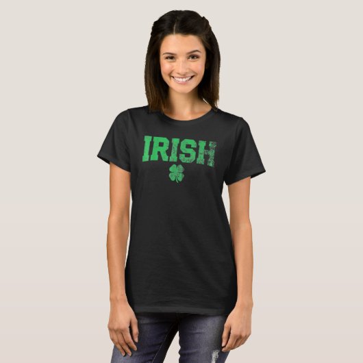 Irish Kleeblatt St Patrick's Day Clover Saint Padd T-Shirt (Vorne ganz)