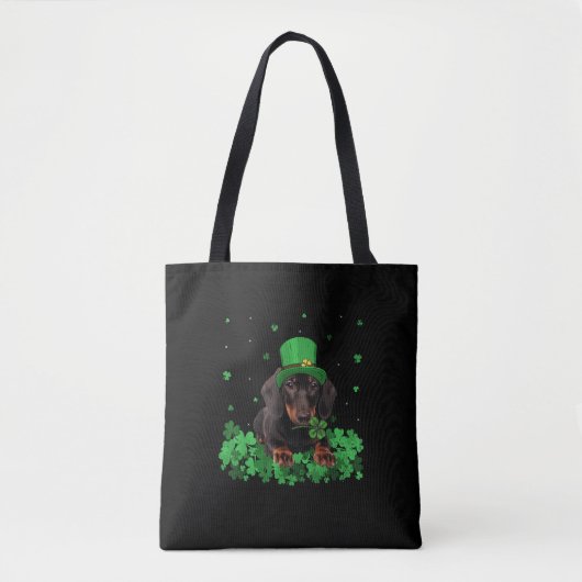Irish Kleeblatt St Patrick's Day Dackel Cool T-S Tasche (Vorderseite)
