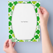 Irish Kleeblatt St. Patrick's Day Flyer (Hand)