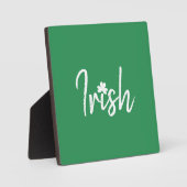 Irish Kleeblatt St Patricks Day Fotoplatte (Vorderseite)