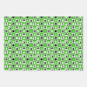 Irish Kleeblatt St. Patrick's Day Geschenkpapier Set (Vorderseite 2)