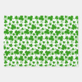 Irish Kleeblatt St. Patrick's Day Geschenkpapier Set (Vorderseite)
