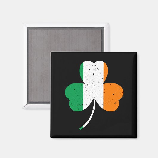Irish Kleeblatt St Patrick's Day Magnet (Vorderseite/Rückseite)