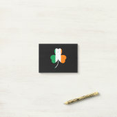 Irish Kleeblatt St Patrick's Day Post-it Klebezettel (Auf Schreibtisch)