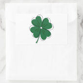 Irish Kleeblatt & St. Patrick's Day Rechteckiger Aufkleber (Tasche)