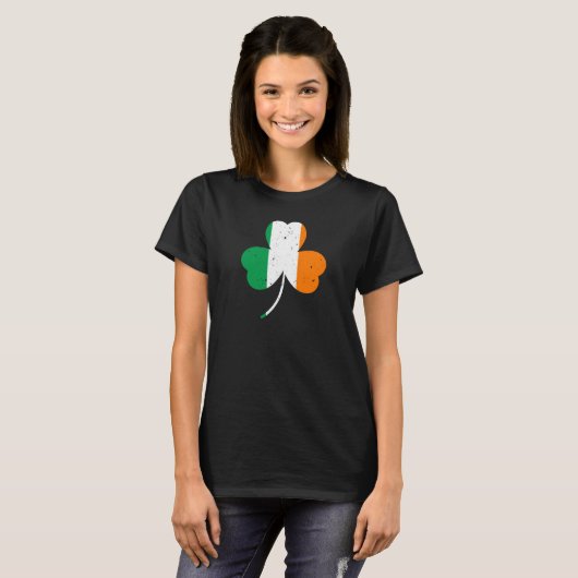 Irish Kleeblatt St Patrick's Day T-Shirt (Vorne ganz)