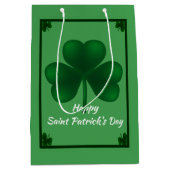 Irish Kleeblatt St Patricks MGB Mittlere Geschenktüte (Vorderseite)