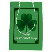 Irish Kleeblatt St Patricks MGB Mittlere Geschenktüte (Rückseite)