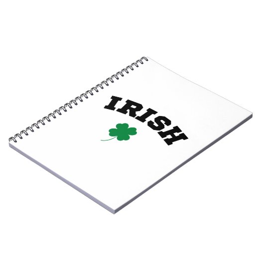 Irish Kleeblatt St Patrick's Notizblock (Linke Seite)