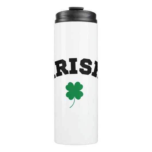 Irish Kleeblatt St Patrick's Thermosbecher (Vorderseite)
