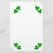 Irish Kleeblatt Stationery Briefpapier (Vorne/Hinten)
