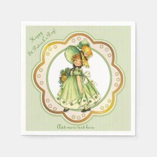 Irish Kleeblatt Stroll Girl Napkins Serviette