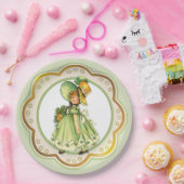 Irish Kleeblatt Stroll Girl Pappteller (Party)