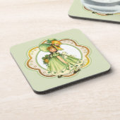 Irish Kleeblatt Stroll Girl Untersetzer (Linke Seite)