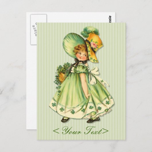 Irish Kleeblatt Stroll Postcard Postkarte (Vorne/Hinten)