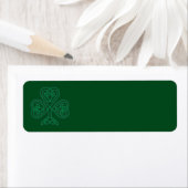 IRISH KLEEBLATT SYMBOL ADRESSE ETIKETTEN (Insitu)