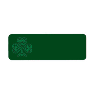 IRISH KLEEBLATT SYMBOL ADRESSE ETIKETTEN