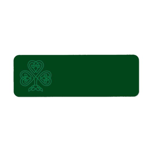 IRISH KLEEBLATT SYMBOL ADRESSE ETIKETTEN (Vorne)