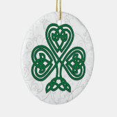 IRISH KLEEBLATT SYMBOL CHRISTMAS ORNANATION KERAMIK ORNAMENT (Rechts)