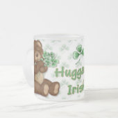 Irish Kleeblatt Teddy Mattglastasse (Vorderseite Links)