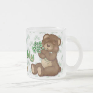 Irish Kleeblatt Teddy Mattglastasse