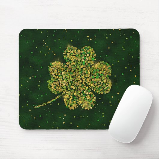 Irish Kleeblatt Vier-Blatt Lucky Clover Mousepad (Mit Mouse)