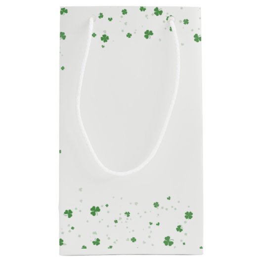 Irish Kleeblatts and Rainbow Pot Kleine Geschenktüte (Rückseite)