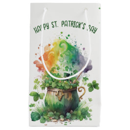 Irish Kleeblatts and Rainbow Pot Kleine Geschenktüte