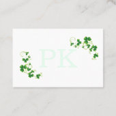 Irish Kleeblatts Business Card Visitenkarte (Rückseite)