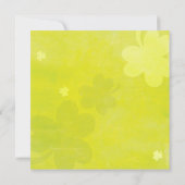 Irish Kleeblatts Green Brautparty Einladung (Rückseite)