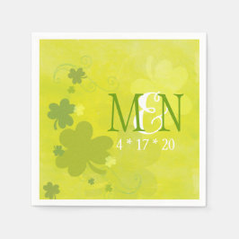 Irish Kleeblatts Green Wedding Serviette