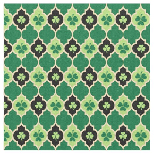 Irish Kleeblatts Quatrefoil Stoff (Nahaufnahme)