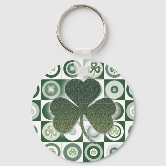 Irish Kleeblatts Schlüsselanhänger & Keyrings (Vorderseite)