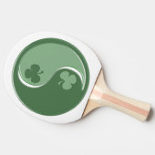 Irish Kleeblatts Yin Yang and Frog Tischtennis Schläger (Seitenansicht)