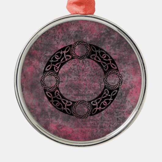 Irish Knot Designs Ornament Aus Metall (Vorne)