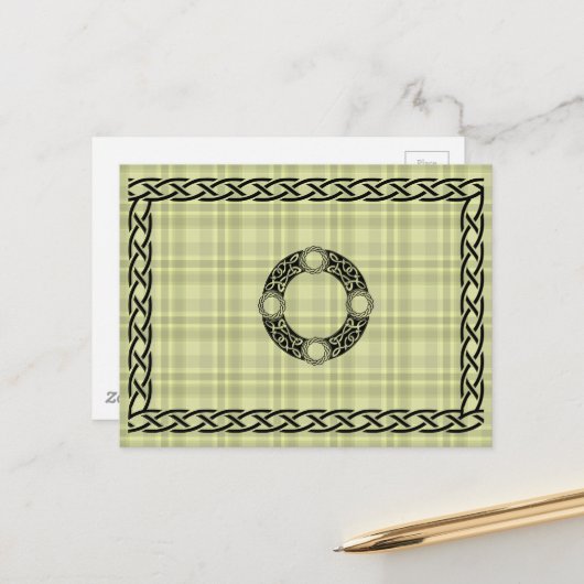 Irish Knot Designs Postkarte (Vorderseite/Rückseite Beispiel)