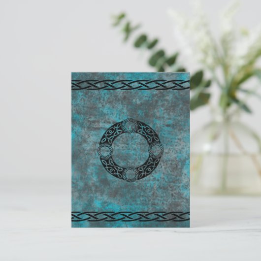 Irish Knot Designs Postkarte (Stehend Vorderseite)