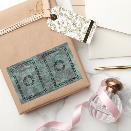 Irish Knot Designs Rechteckiger Aufkleber (Schenken)