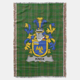 Irish Knox Coat of Arms Familienwappen Irland Decke