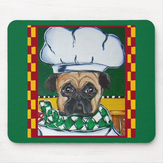 Irish Koch Mops Mousepad (Vorne)