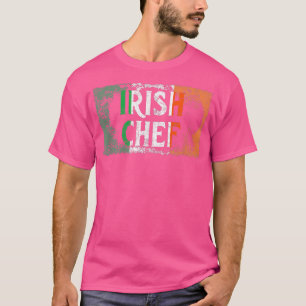 Irish Koch Vintag Flag für Kochen Lago Kulinarisch T-Shirt