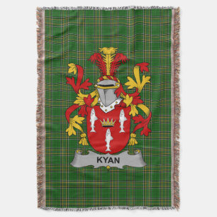Irish Kyan oder O_Kyan Coat of Arms Familienwappen Decke