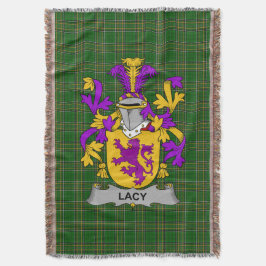 Irish Lacy or De Lacy Coat of Arms Familienwappen Decke