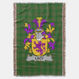 Irish Lacy or De Lacy Coat of Arms Familienwappen  Decke