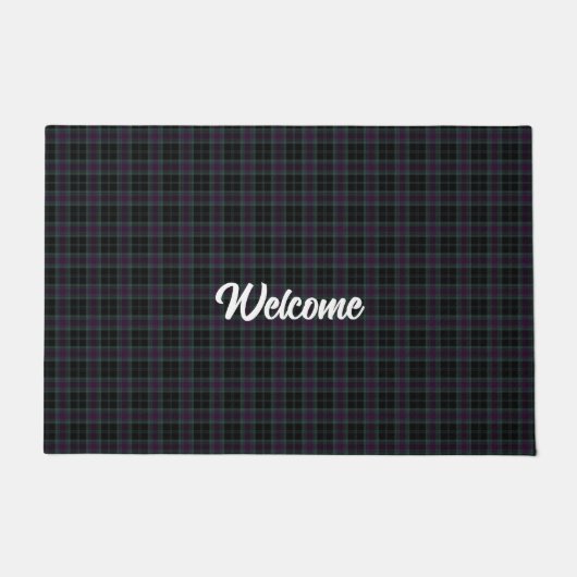 Irish Landkreis Carlow Tartan Customizable Fußmatte (Vorderseite)
