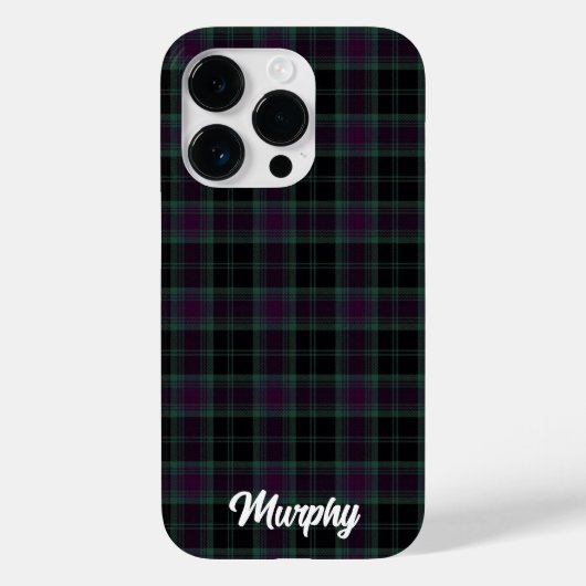 Irish Landkreis Carlow Tartan Personalisiert Case-Mate iPhone Hülle (Rückseite)