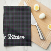 Irish Landkreis Carlow Tartan Personalisiert Geschirrtuch (Viertel Falte)