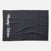 Irish Landkreis Carlow Tartan Personalisiert Geschirrtuch (Horizontal)