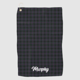 Irish Landkreis Carlow Tartan Personalisiert Golfhandtuch