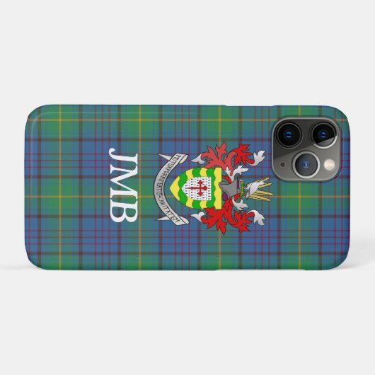 Irish Landkreis Donegal Tartan Monogram Case-Mate iPhone Hülle (Rückseite (Horizontal))